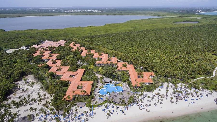 Natura Park Beach & Spa Eco Resort Punta Cana Exterior photo Aerial view of the resort